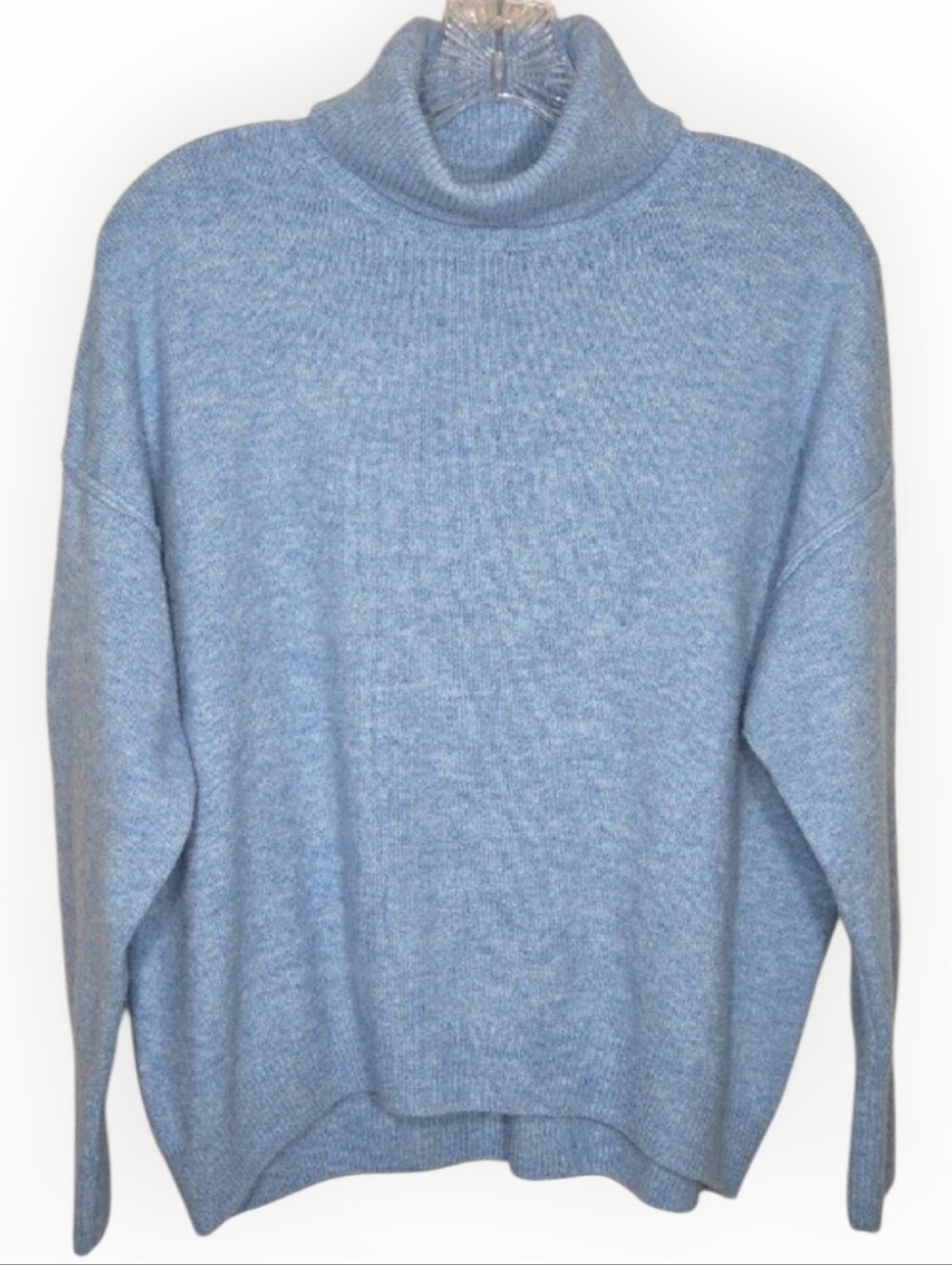Vince Camuto Heather Sky Blue Turtleneck Sweater